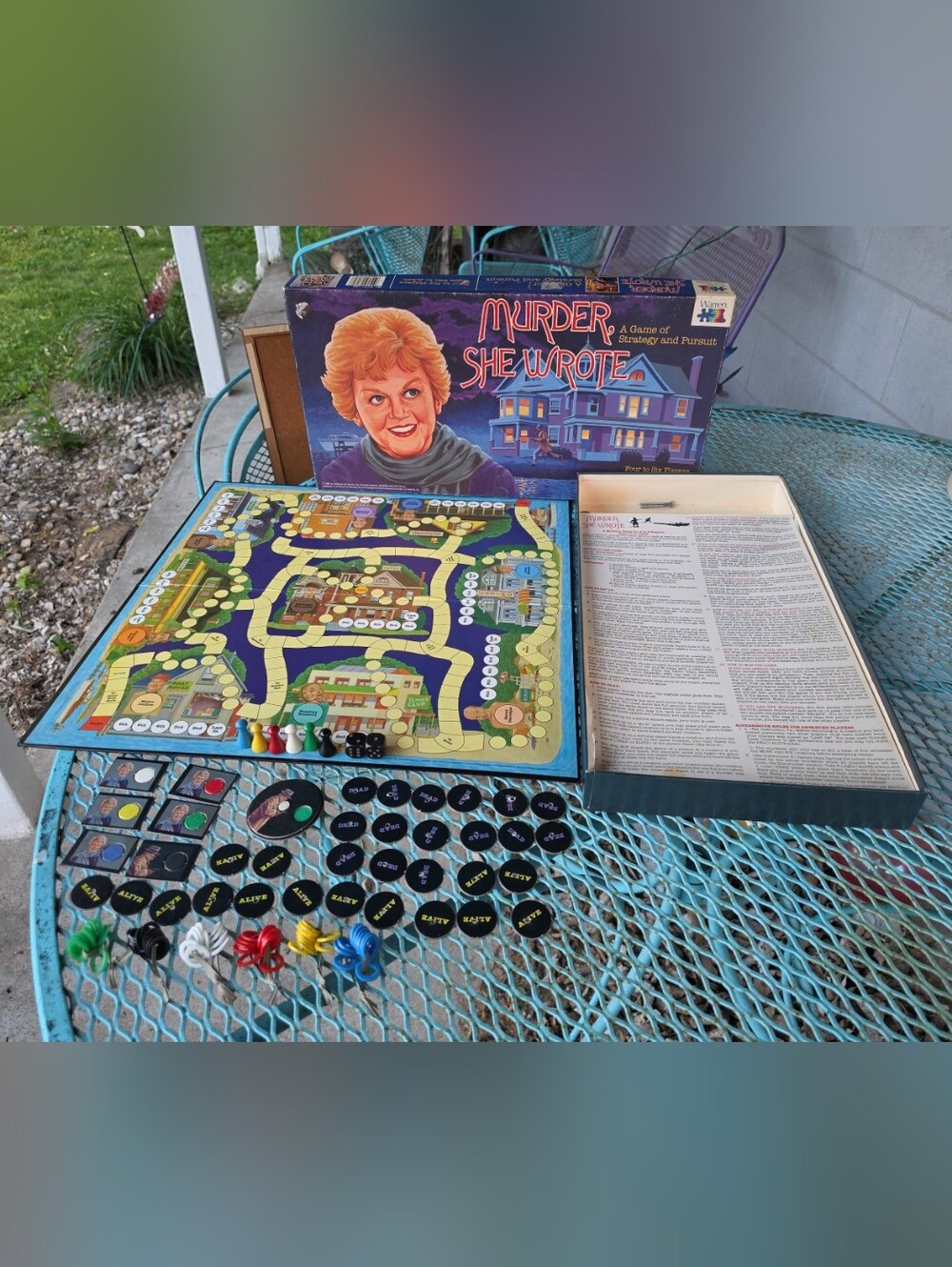 Murder She Wrote Board Game 100% Complete Vintage Excellent Condition